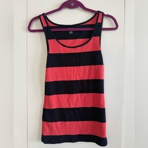 Gap Striped Sleeveless Top - Black and Pink